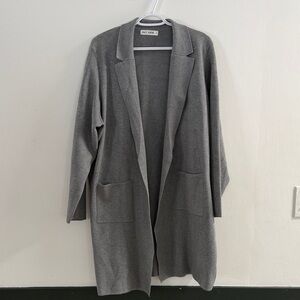 Gray Coatigan Sweater by Grace Karin